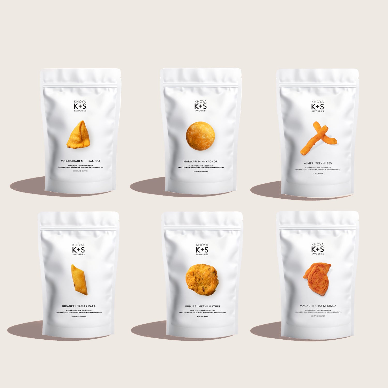 Savouries Set of 6 – KHOYA’s Best-Selling Indian Snack